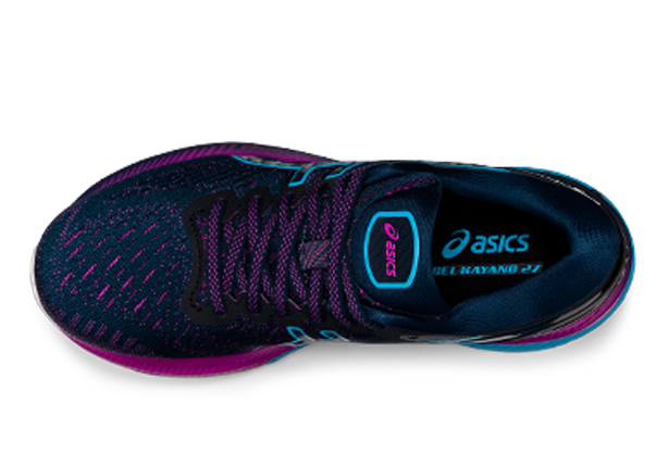 ASICS GEL KAYANO 27 WOMENS FRENCH BLUE DIGITAL AQUA