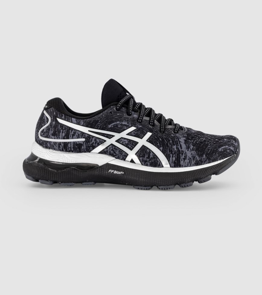 ASICS GEL NIMBUS 24 PLATINUM WOMENS CARRIER GREY PURE SILVER The Athlete s Foot