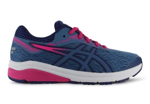 ASICS GT 1000 7 GS KIDS AZURE FUCHSIA PURPLE Blue Grade School Senior Girls Running Shoes