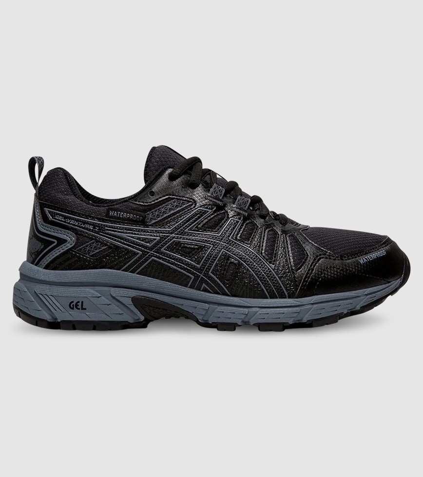 ASICS GEL VENTURE 7 GS KIDS BLACK METROPOLIS Black Grade School Senior Boys Running Shoes