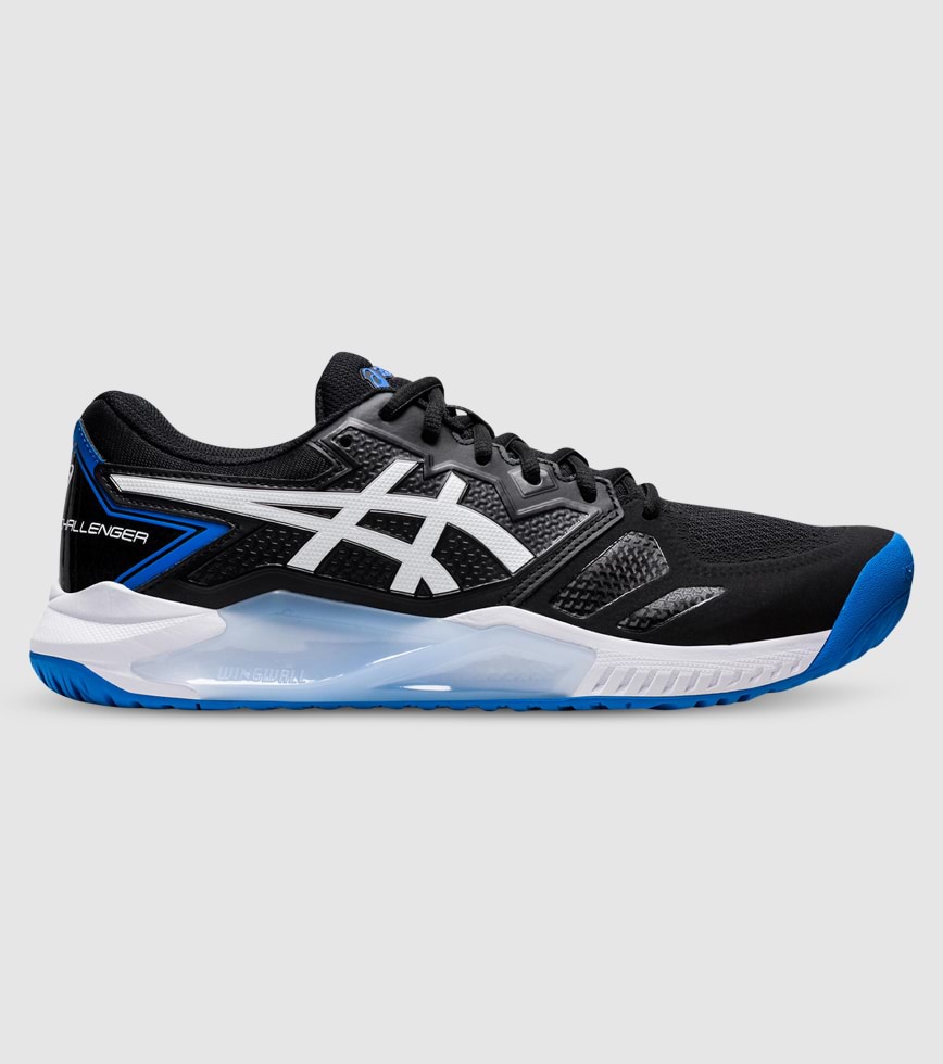 ASICS GEL CHALLENGER 13 HARDCOURT MENS BLACK ELECTRIC BLUE The Athlete s Foot