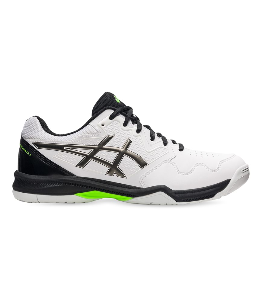 ASICS GEL DEDICATE 7 HARDCOURT MENS WHITE GUNMETAL The Athlete s Foot