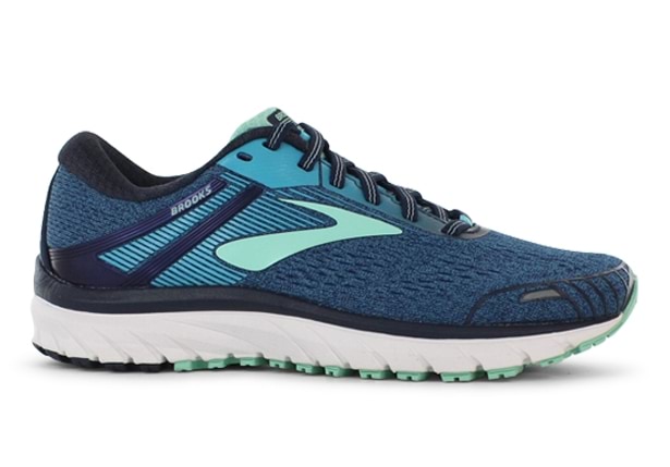 BROOKS ADRENALINE GTS 18 WOMENS NAVY TEAL MINT Blue Womens Supportive Running Shoes