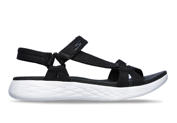 Black walking sandals womens online