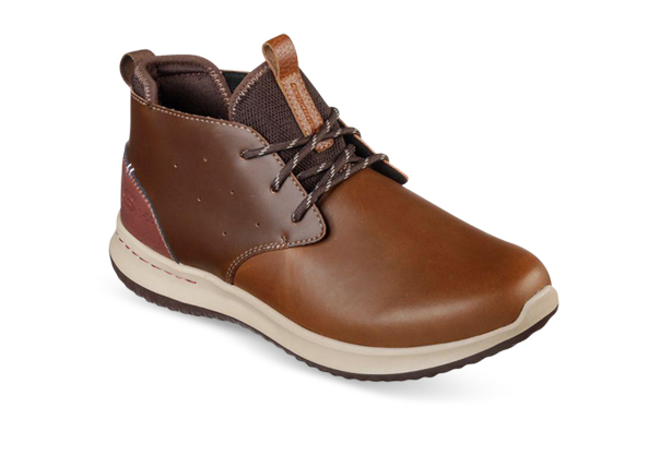 SKECHERS DELSON CLENTON MENS BROWN