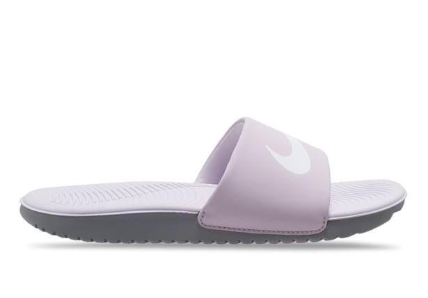 Nike kawa slide grey best sale