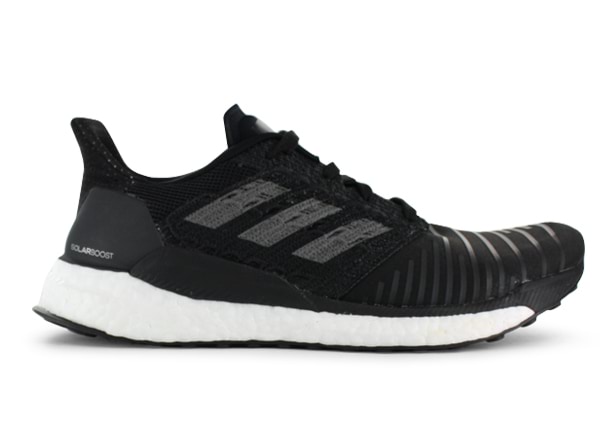 ADIDAS SOLAR BOOST WOMENS CORE BLACK GREY FOUR WHITE Black Womens Neutral Running Shoes