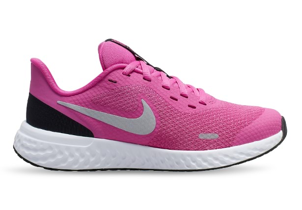 NIKE REVOLUTION 5 GS KIDS ACTIVE FUCHSIA METALLIC SILVER BLACK The Athlete s Foot