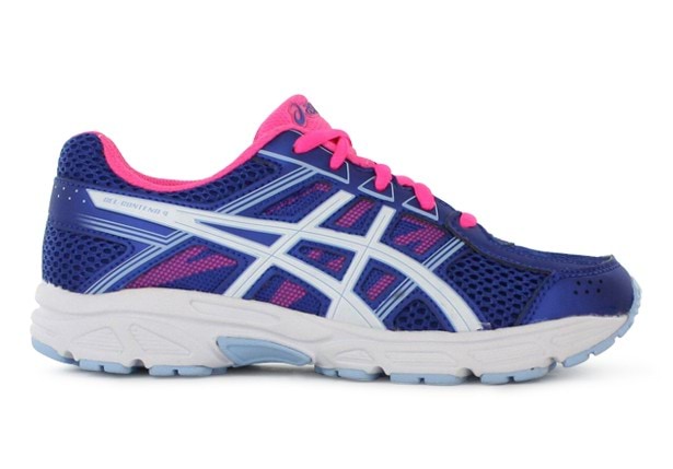 ASICS GEL CONTEND 4 GS KIDS PURPLE WHITE AIRY BLUE Blue Grade School Senior Girls Running Shoes