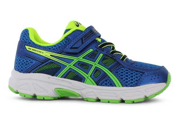 ASICS PRE CONTEND 4 PS KIDS BLUE GREEN Blue Pre School Boys Running Shoes