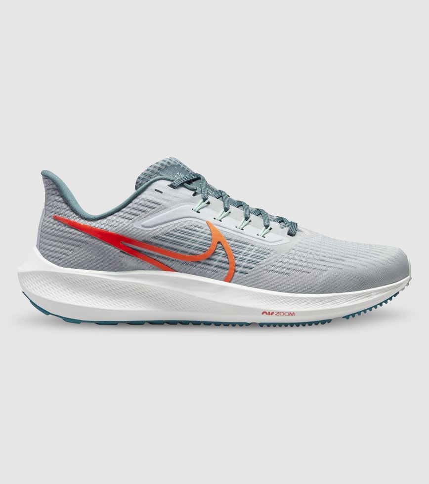 NIKE AIR ZOOM PEGASUS 39 MENS PURE PLATINUM TOTAL ORANGE MINERAL SLATE The Athlete s Foot