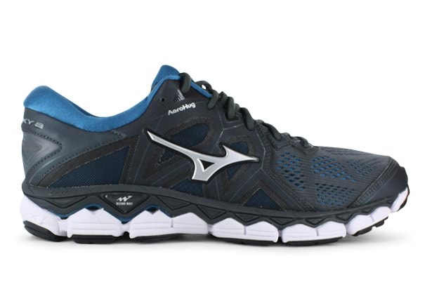 MIZUNO WAVE SKY 2 MENS DARK SHADOW BLUE SAPPHIRE