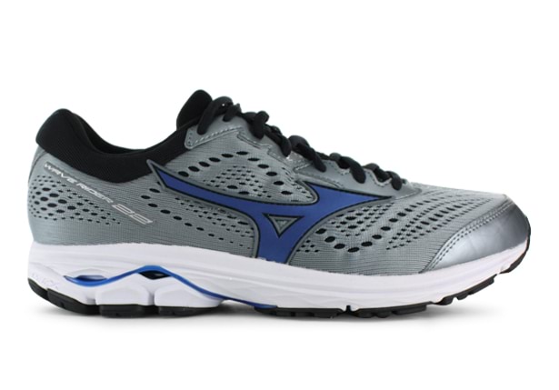 MIZUNO WAVE RIDER 22 2E MENS MONUMENT NAUTICAL BLUE Grey Mens Cushion Running Shoes