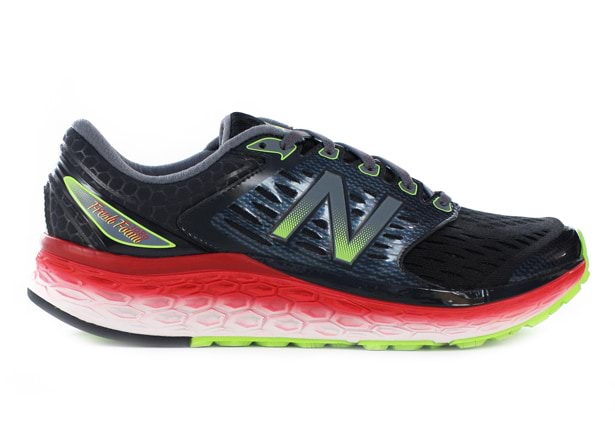 NEW BALANCE M1080 V6 2E MENS BLACK RED Black Mens Cushion Running Shoes