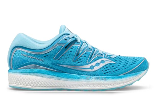 SAUCONY TRIUMPH ISO 5 WOMENS BLUE Grey Womens Cushion Running Shoes