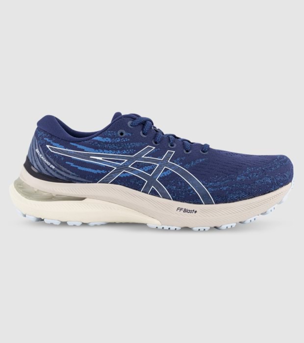 Asics gel kayano 25 2e shop mens gold indigo blue white