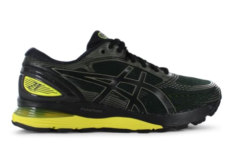 ASICS GEL NIMBUS 21 MENS BLACK LEMON SPARK Black Mens Cushion Running Shoes