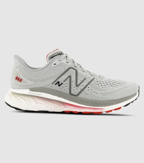 NEW BALANCE 860 V13 2E MENS GREY RED The Athlete s Foot