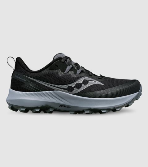 SAUCONY PEREGRINE 14 2E WIDE MENS BLACK The Athlete s Foot