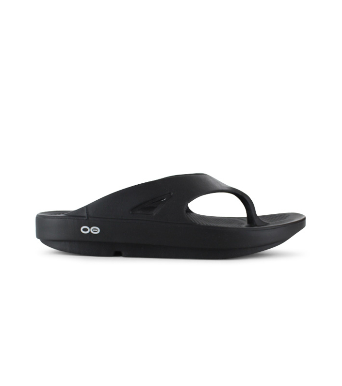 OOFOS OORGINAL MENS JANDAL BLACK | The Athlete's Foot