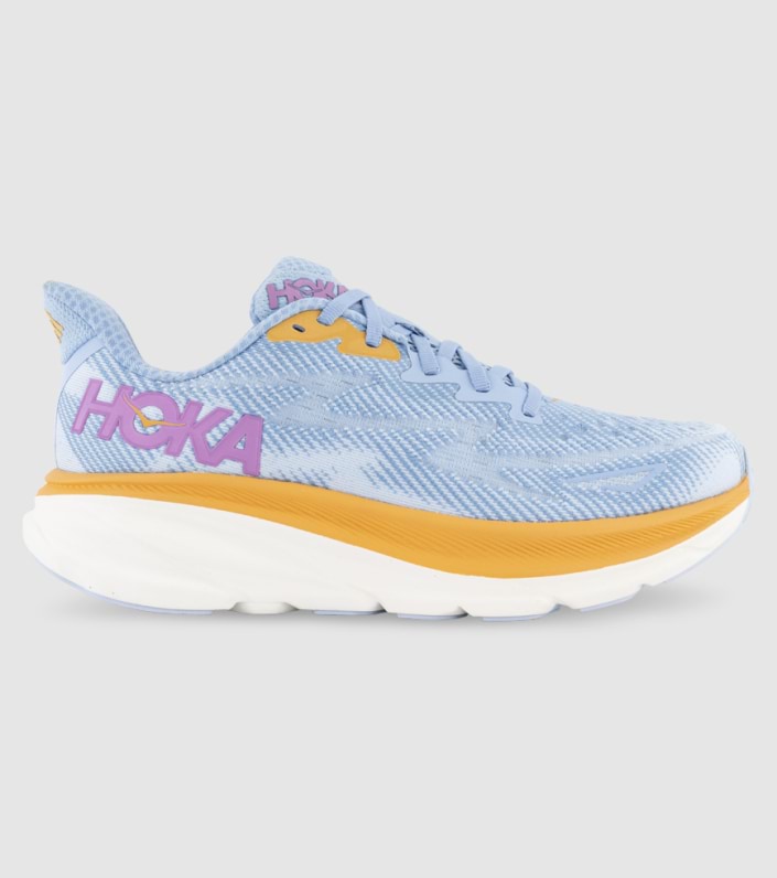 HOKA CLIFTON 9 WOMENS AIRY BLUE ICE WATER | The Athlete's Foot