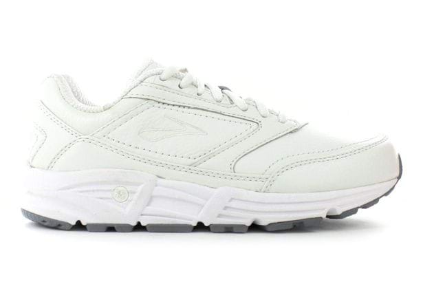 brooks white walking shoes