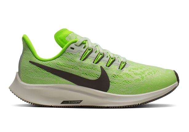 electric green nike shoes