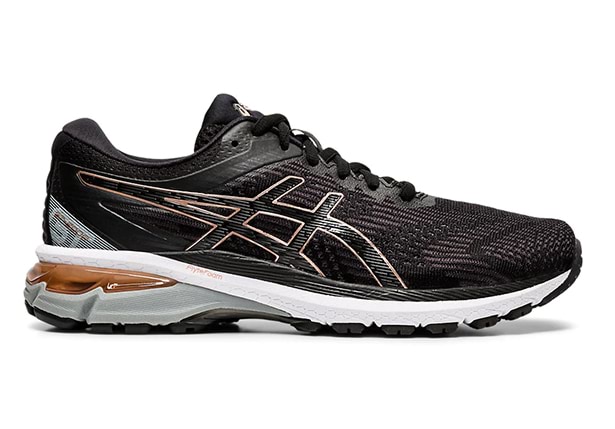 ASICS GT 2000 8 2E WOMENS BLACK ROSE GOLD