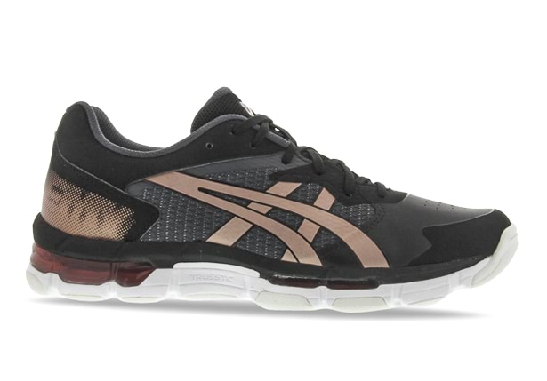 ASICS GEL NETBURNER ACADEMY 8 WOMENS BLACK ROSE GOLD The Athlete s Foot NZ