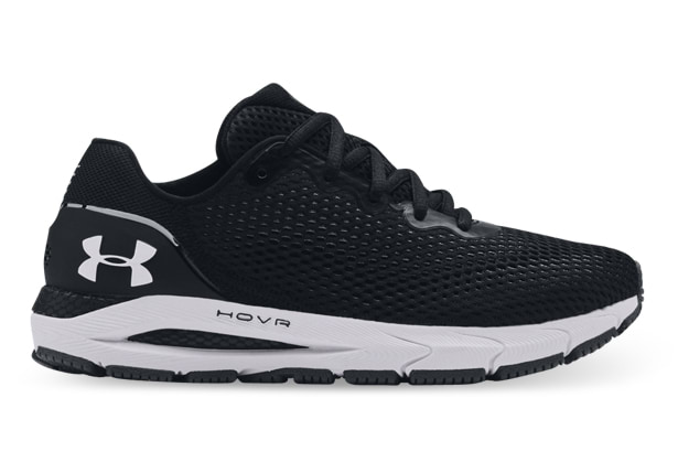 UNDER ARMOUR HOVR SONIC 4 WOMENS BLACK WHITE WHITE The Athlete s Foot