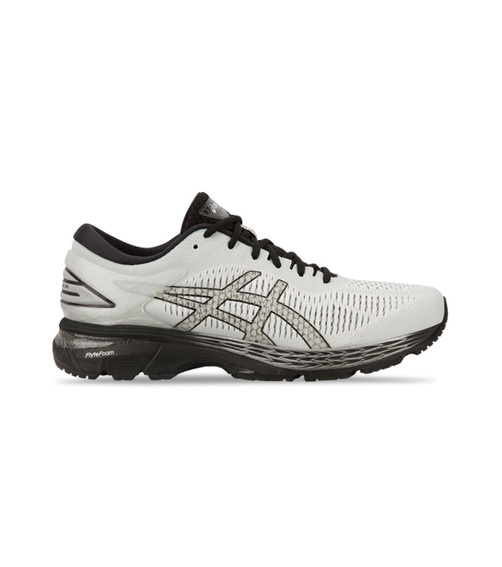 ASICS GEL-KAYANO 25 (4E) MENS GLACIER GREY BLACK