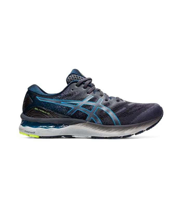 ASICS GEL-NIMBUS 23 MENS CARRIER GREY DIGITAL AQUA