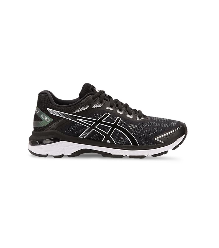 ASICS GT-2000 7 (2E) WOMENS BLACK WHITE 