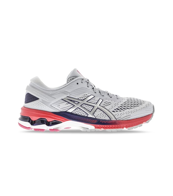 ASICS GEL-KAYANO 26 WOMENS PIEDMONT GREY SILVER