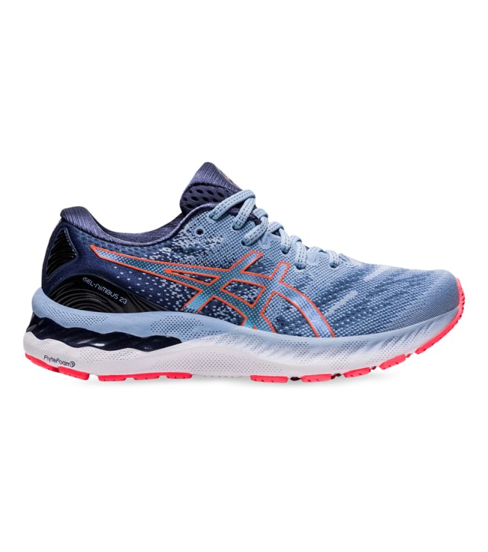 ASICS GEL-NIMBUS 23 WOMENS MIST BLAZING CORAL