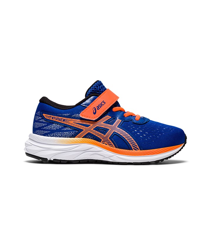 ASICS PRE-EXCITE 7 (PS) KIDS ASICS BLUE SHOCKING ORANGE