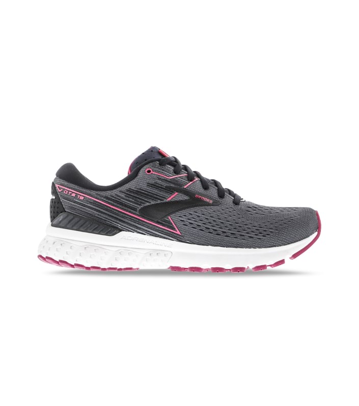 BROOKS ADRENALINE GTS 19 WOMENS BLACK EBONY PINK