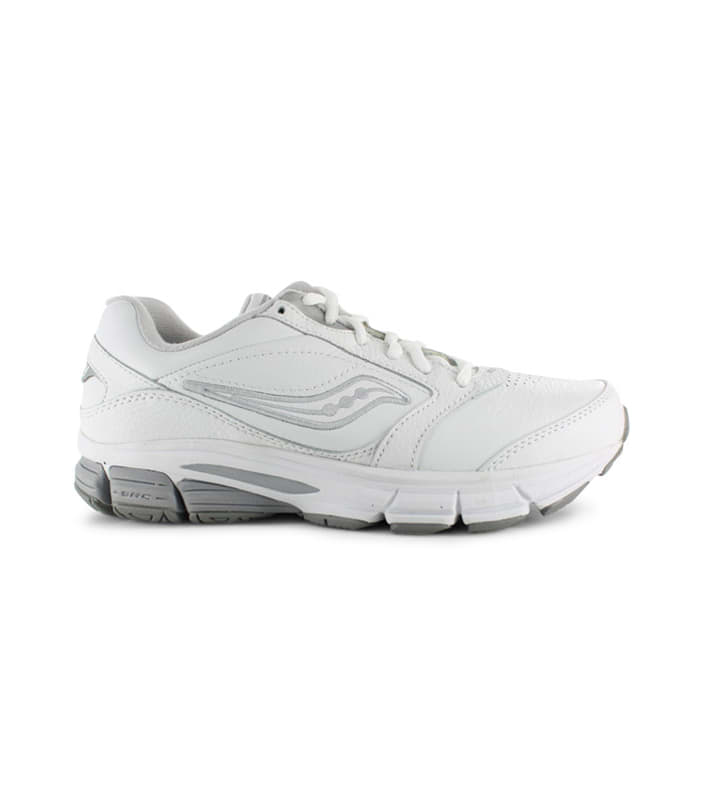 SAUCONY ECHELON LE2  (WIDE) WOMENS  WHITE SILVER