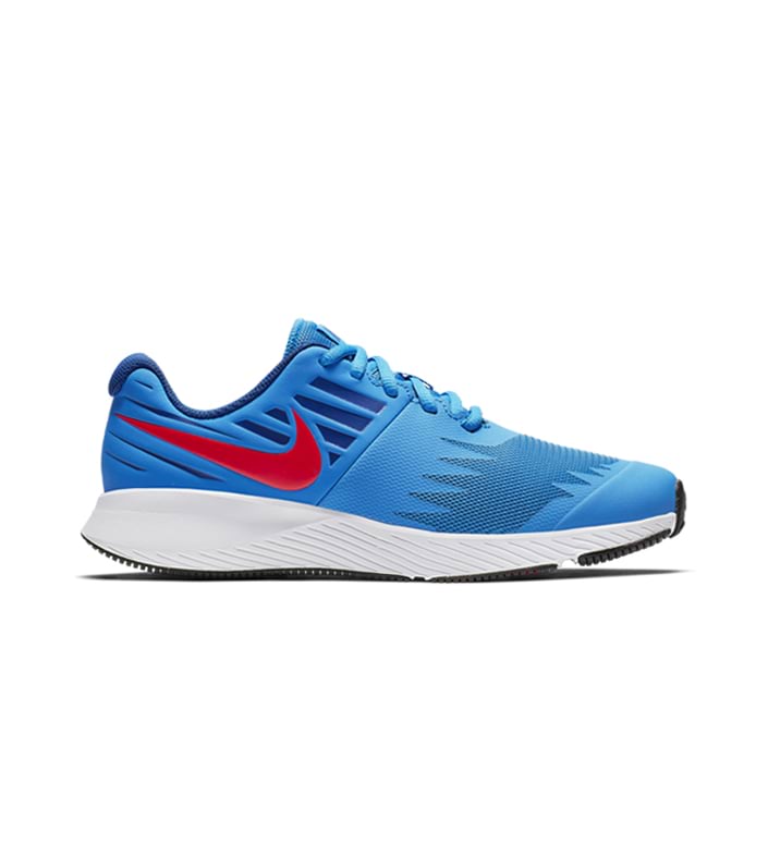 NIKE STAR RUNNER (GS)  KIDS PHOTO BLUE RED ORBIT-INDIGO FORCE-BLACK