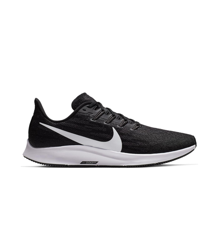 NIKE AIR ZOOM PEGASUS 36 MENS  BLACK WHITE-THUNDER GREY