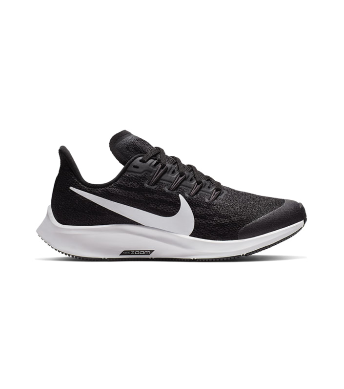 NIKE AIR ZOOM PEGASUS 36 (GS) KIDS BLACK WHITE-THUNDER GREY