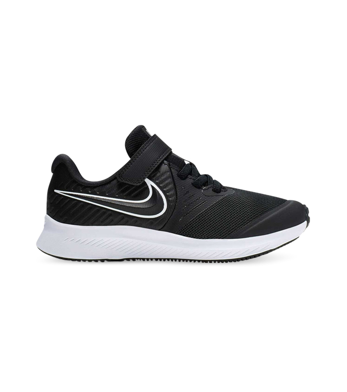 NIKE STAR RUNNER 2 KIDS BLACK WHITE-BLACK-VOLT