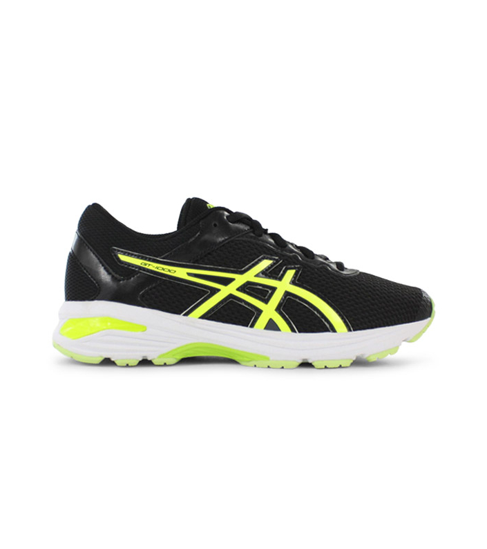 ASICS GT-1000 6 GS KIDS BLACK SAFETY YELLOW WHITE