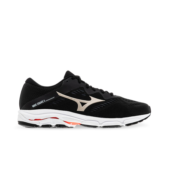 MIZUNO WAVE EQUATE 5 MENS BLACK GOLD RED