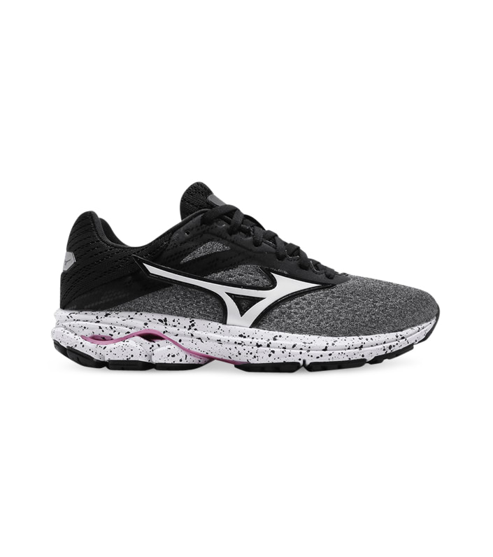 MIZUNO WAVE RIDER 23 WOMENS GREY WHITE BLACK