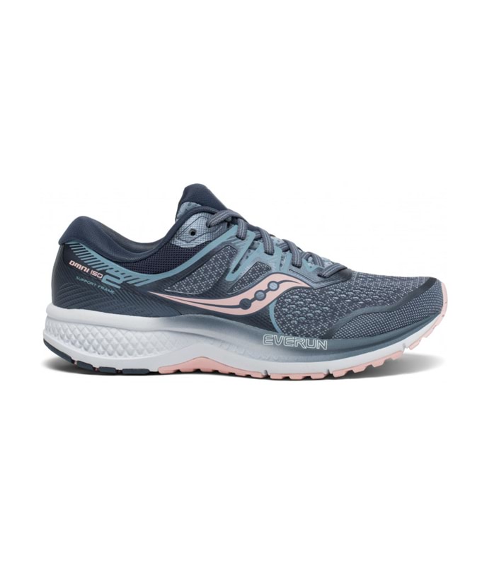 SAUCONY OMNI ISO 2 (D) WOMENS GREY PINK