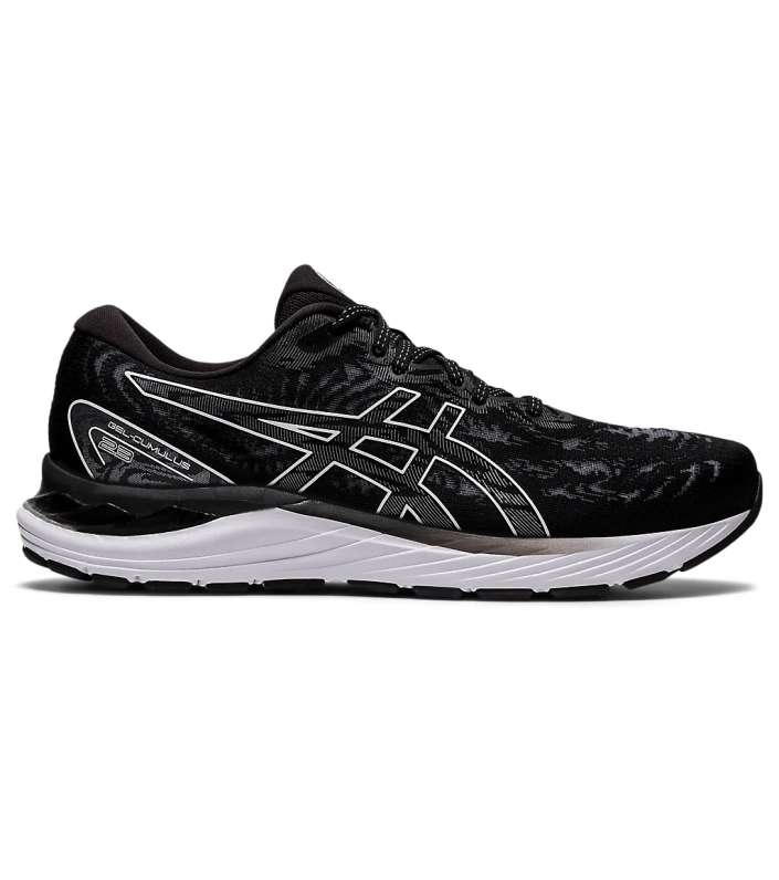 GEL CUMULUS 23 4E MENS BLACK WHITE