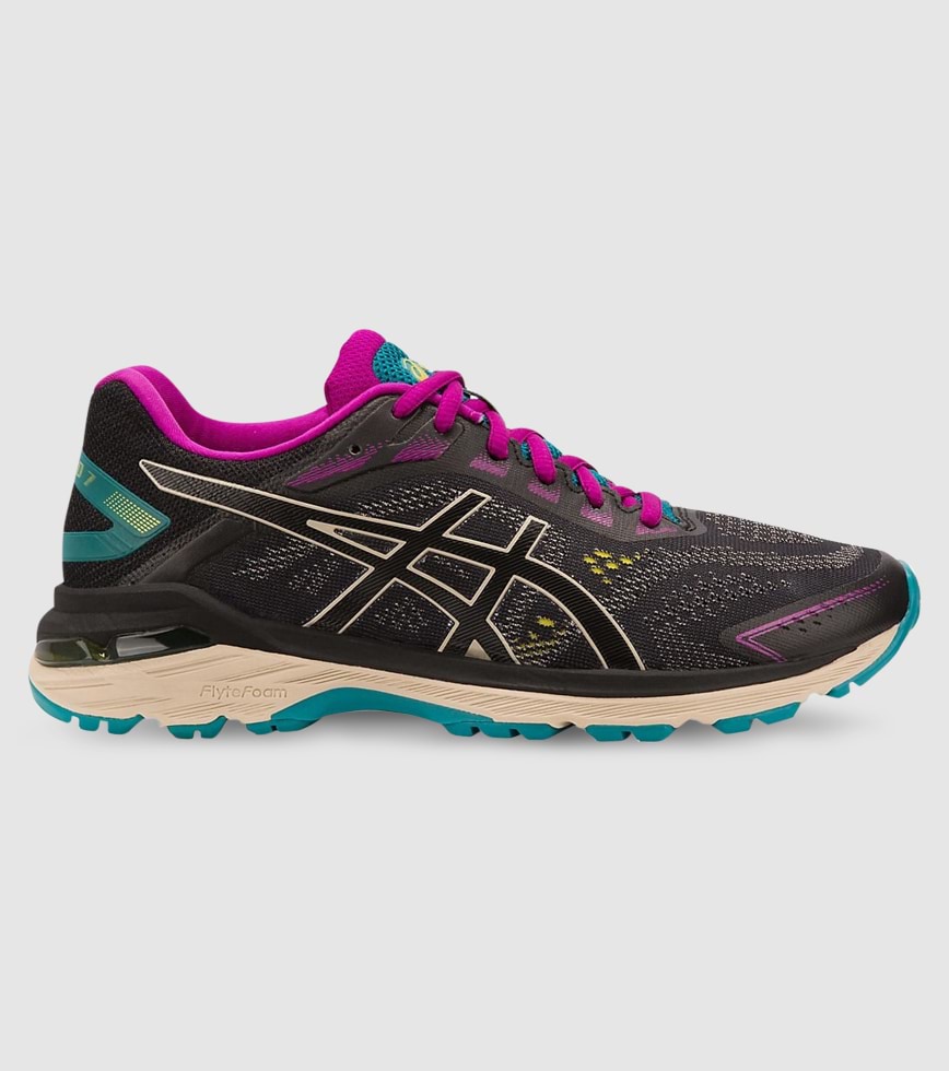 ASICS GT 2000 7 TRAIL D WOMENS GOLD BLACK FEATHER GREY