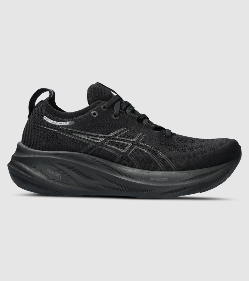 Women's black sale asics