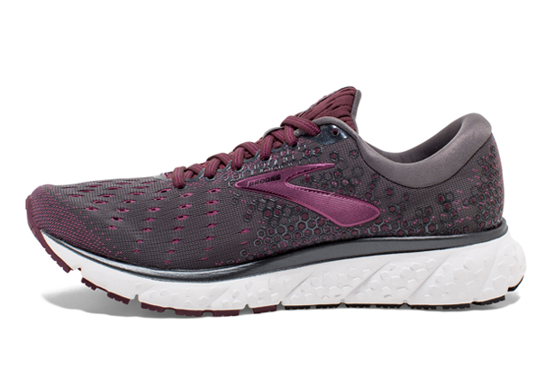 BROOKS GLYCERIN 17 WOMENS EBONY WILD ASTER FIG Purple Womens